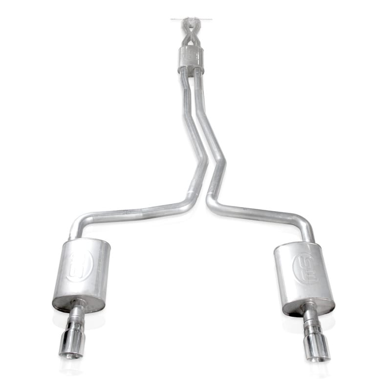 Stainless Works — Stainless Works Ecoboost Dual Turbo Chambered Mufflers Fatory Connect