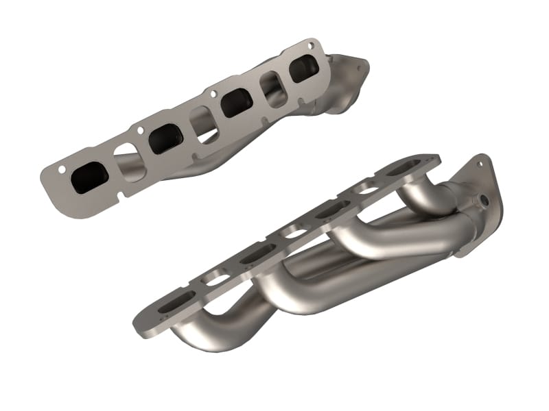 aFe — Twisted Steel 1-7/8 IN to 2-3/4 IN 304 Stainless Headers w/ Titanium Coat Fini