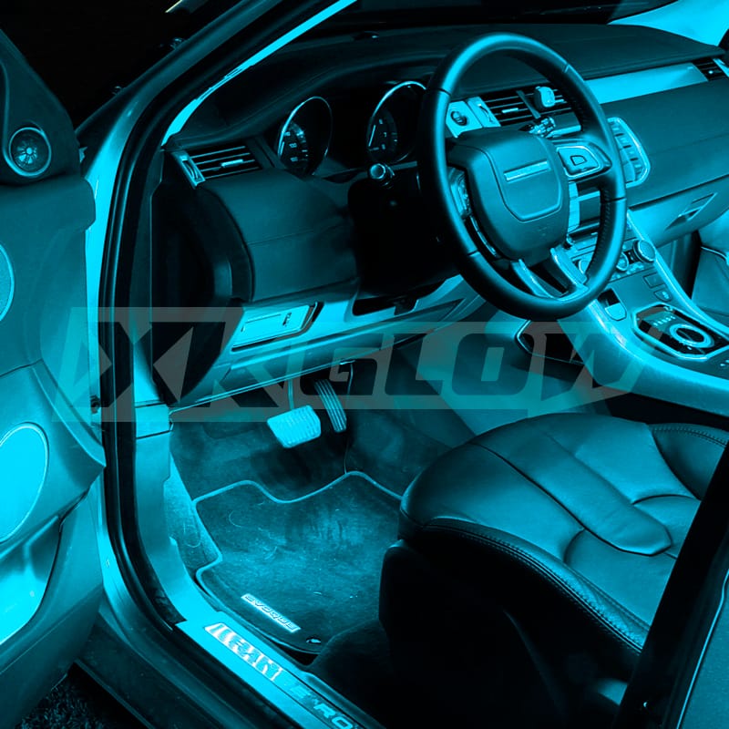 XKGLOW — XK Glow Strip Single Color XKGLOW UnderglowLED Accent Light Car/Truck Kit Light Blue - 4x8In