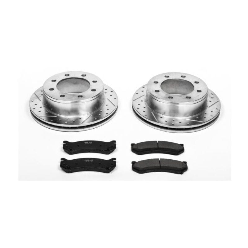 PowerStop — Z23 Daily Driver Carbon-Fiber Ceramic Brake Pad and Drilled & Slotted Rotor Kit