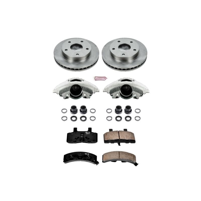 PowerStop — OE Stock Replacement Low-Dust Ceramic Brake Pad, Rotor and Caliper Kit