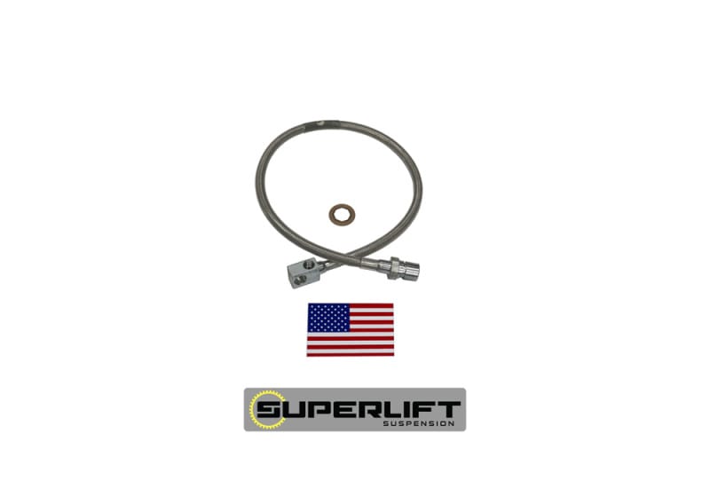 Superlift — Bulletproof Brake Hose - Rear - 73-87 GM PU 73-91 Blzr/Jmy/Sub w/ 8-12" Lift
Bulletproof Brake Hose-Rear-73-87 GM PU 73-91 Blzr/Jmy/Sub w/8-12in. Lift