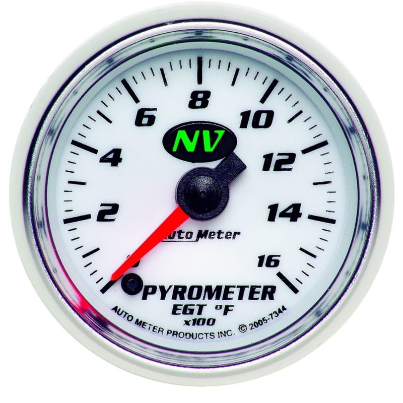 AutoMeter — GAUGE, PYROMETER (EGT), 2 1/16", 1600?F, DIGITAL STEPPER MOTOR, NV