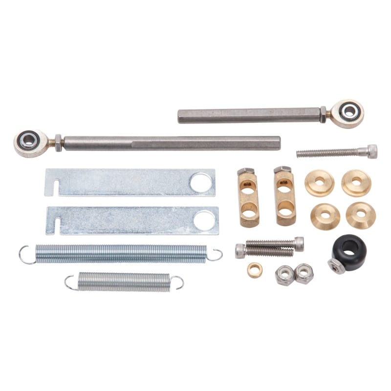 Edelbrock — Performer Series Progressive Throttle Linkage Kit
Dual-Quad Progressive Throttle Linkage Kit