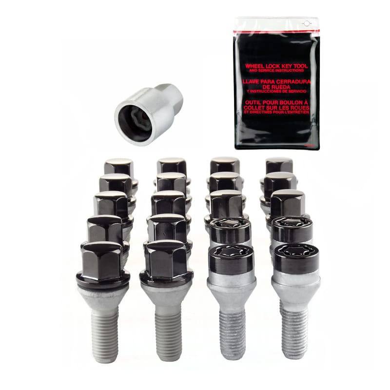 McGard — McGard 5 Lug Hex Install Kit w/Locks (Cone Seat Bolt) M12X1.5 / 17mm Hex / 25.5mm Shank L. - Black
WHEEL INSTALL KIT
