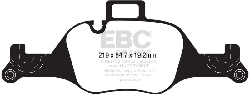 EBC — EBC 2017+ BMW 530 G30 Redstuff Front Brake Pads
Disc Brake Pad