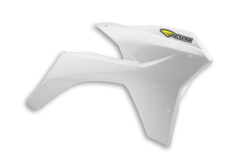 Cycra — Cycra 11-13 KTM 125-500 SX/XC/SX-F/XC-F/XC-W/XCF-W/EXC-F Powerflow Radiator Shrouds - White