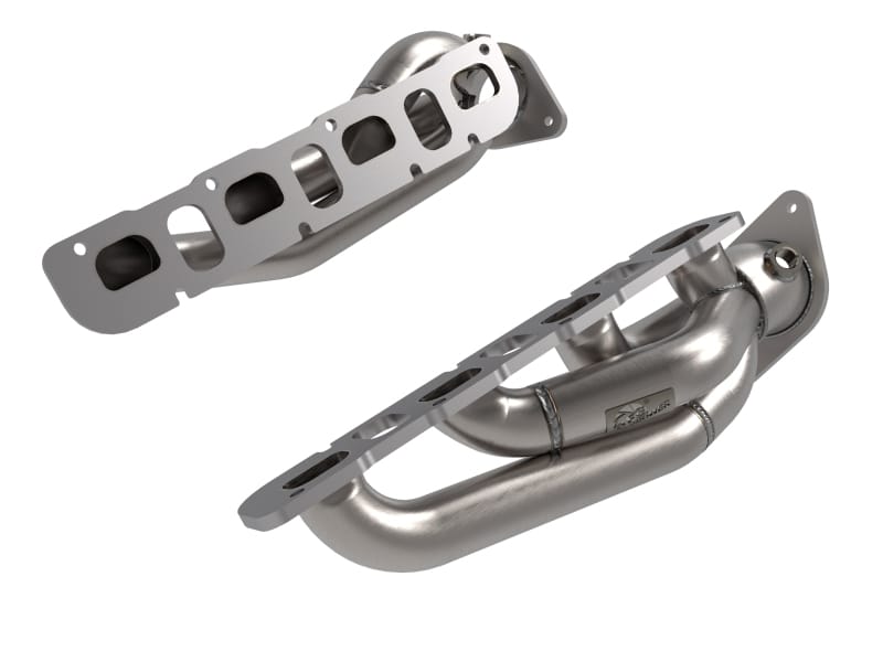 aFe — Twisted Steel 1-7/8 IN to 2-3/4 IN 304 Stainless Headers w/ Raw Finish