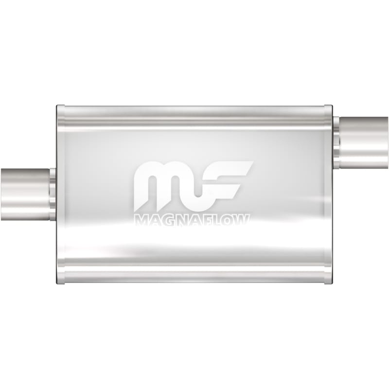 Magnaflow — Straight-Through Performance Muffler; 3in. Offset/Center;  4x18x9 Body
Straight-Through Performance Muffler; 3in. Offset/Center; 4x18x9 Body