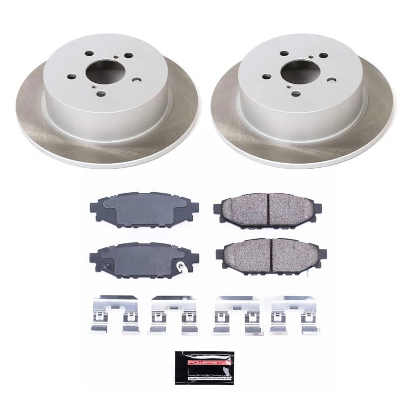PowerStop — Semi-Coated Rotor and Low-Dust Ceramic Brake Pad Kit