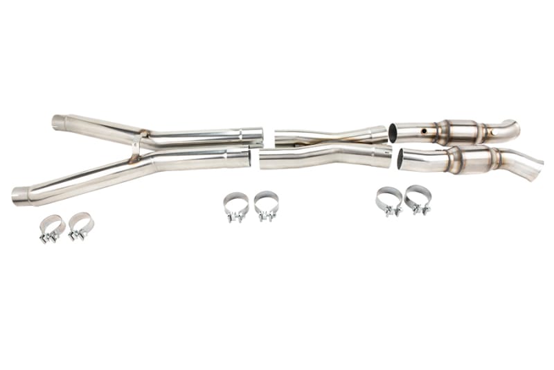 Kooks Headers — Kooks 09-13 Chevy Corvette C6 LS2/LS3 6.0L/6.2L 3in x 3in GREEN Cat SS X-Pipe Kooks HDR Req
3in. x 2-1/2in. X-Pi
3" x 2-1/2" X-Pipe