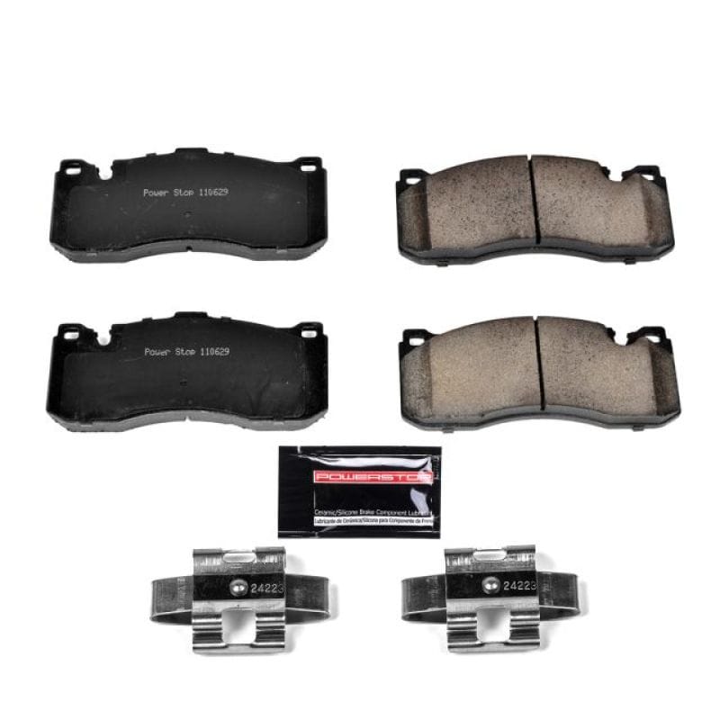 PowerStop — PowerStop - Z23 Daily Driver Carbon-Fiber Ceramic Brake Pads with Hardware Kit