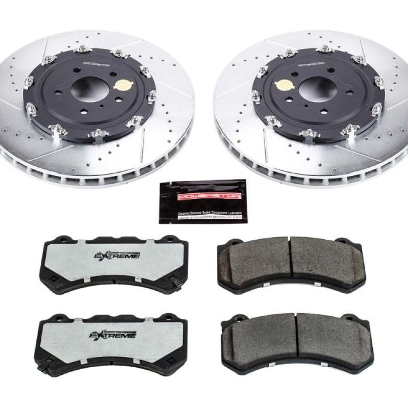 PowerStop — Z26 Street Performance Ceramic Brake Pad and Drilled & Slotted Rotor Kit