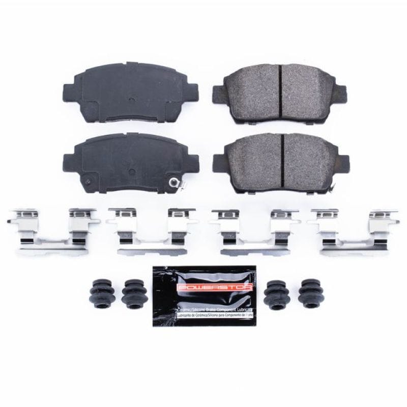PowerStop — PowerStop - Z23 Daily Driver Carbon-Fiber Ceramic Brake Pads with Hardware Kit
