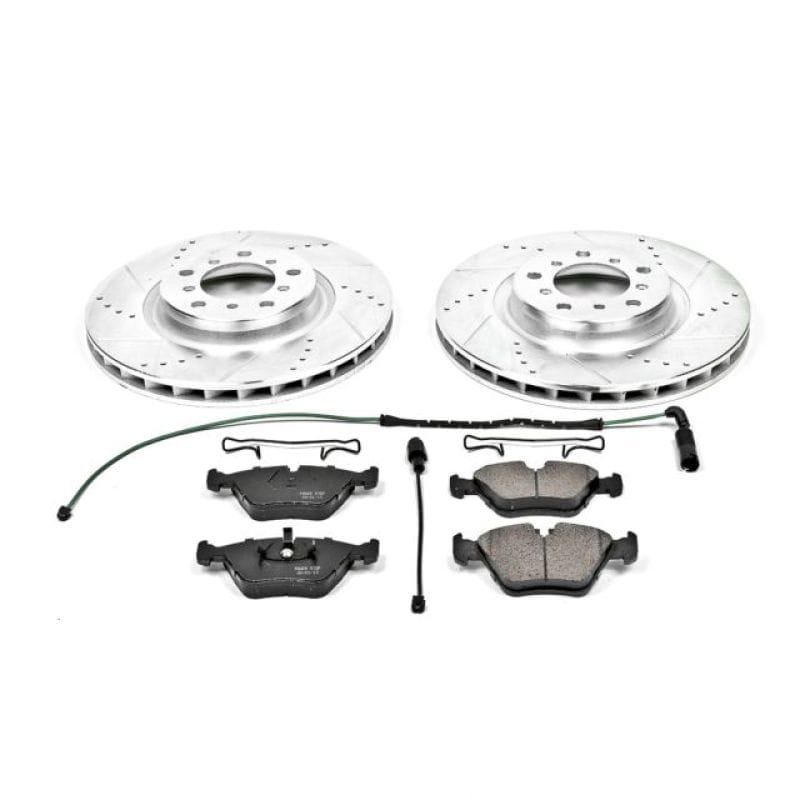 PowerStop — Z23 Daily Driver Carbon-Fiber Ceramic Brake Pad and Drilled & Slotted Rotor Kit
