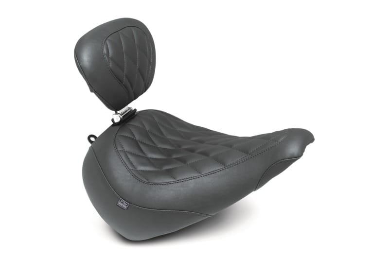 Mustang Motorcycle — Mustang 23-25 Harley Breakout Wide Tripper Solo with backrest Black
