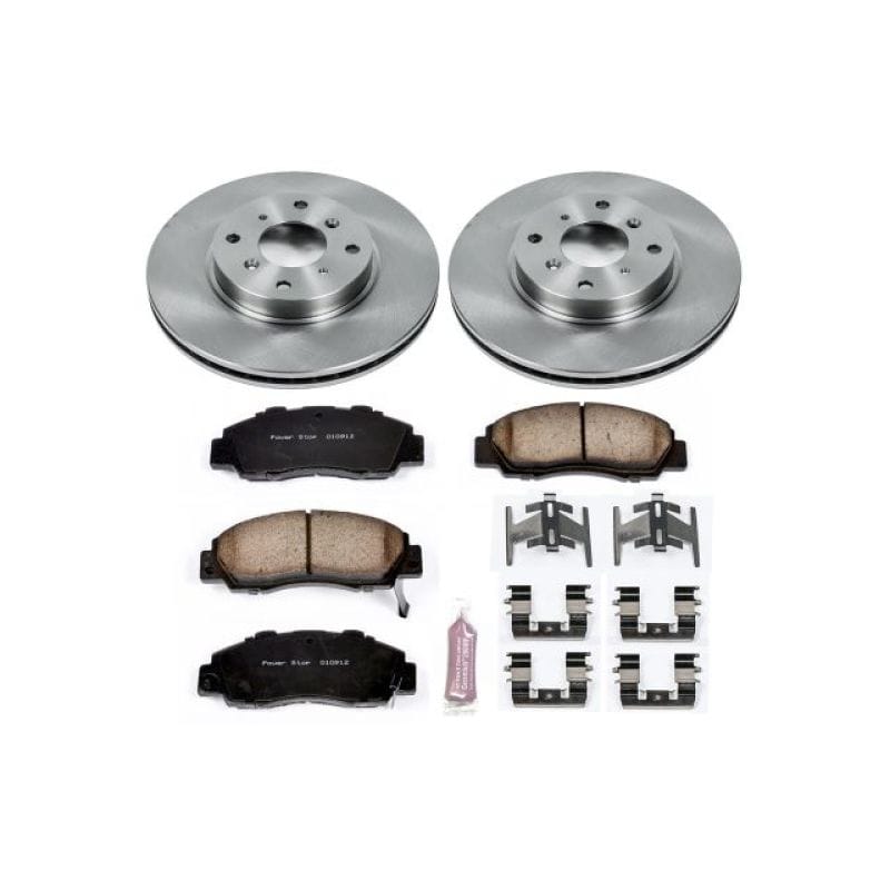 PowerStop — OE Stock Replacement Low-Dust Ceramic Brake Pad and Rotor Kit