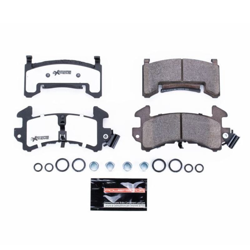 PowerStop — PowerStop - Z26 Performance Carbon-Fiber Ceramic Brake Pads with Hardware Kit