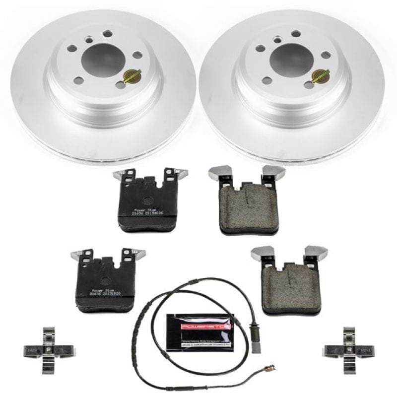 PowerStop — Genuine Geomet Coated Rotor and Low-Dust Ceramic Brake Pad Kit