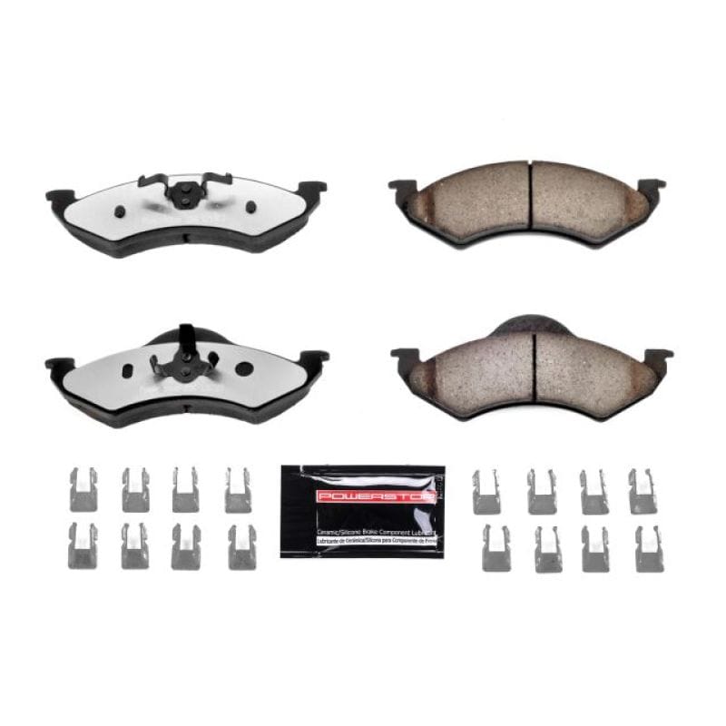 PowerStop — PowerStop - Z36 Truck and SUV Carbon-Fiber Ceramic Brake Pads with Hardware Kit