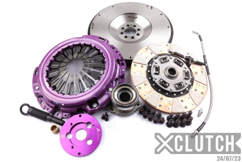 XCLUTCH — Clutch Kit Inc Chromoly Flywheel + HRB; Stage 2  Cushioned Ceramic Clutch Disc