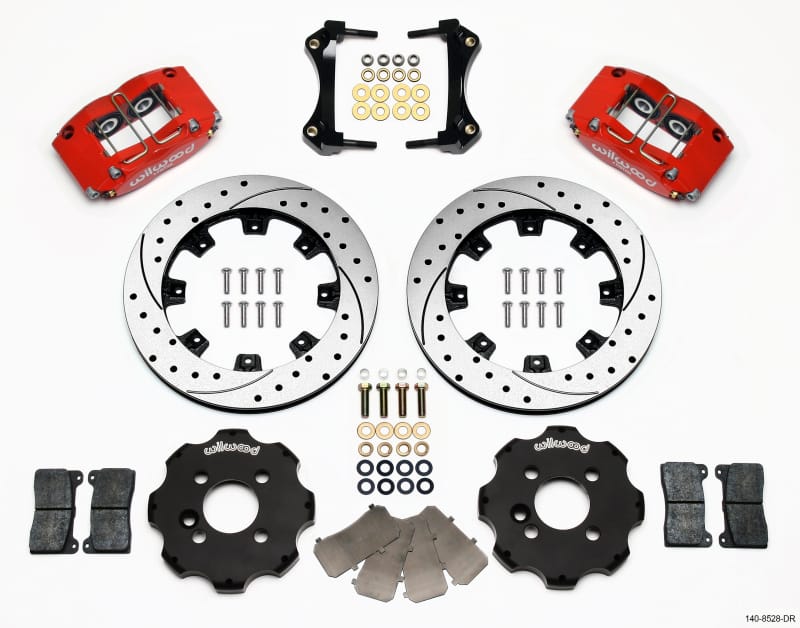 Wilwood — KIT,FRONT,DPR-DS,MINI COOPER,12.19 ROTOR DRILLED,RED