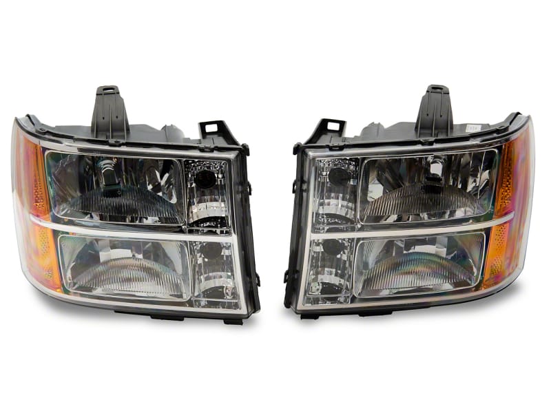 Raxiom — Raxiom 07-14 GMC Sierra 1500/2500 HD/3500 HD Axial OEM Rep Headlights- Chrome Housing (Clear Lens)
Headlights