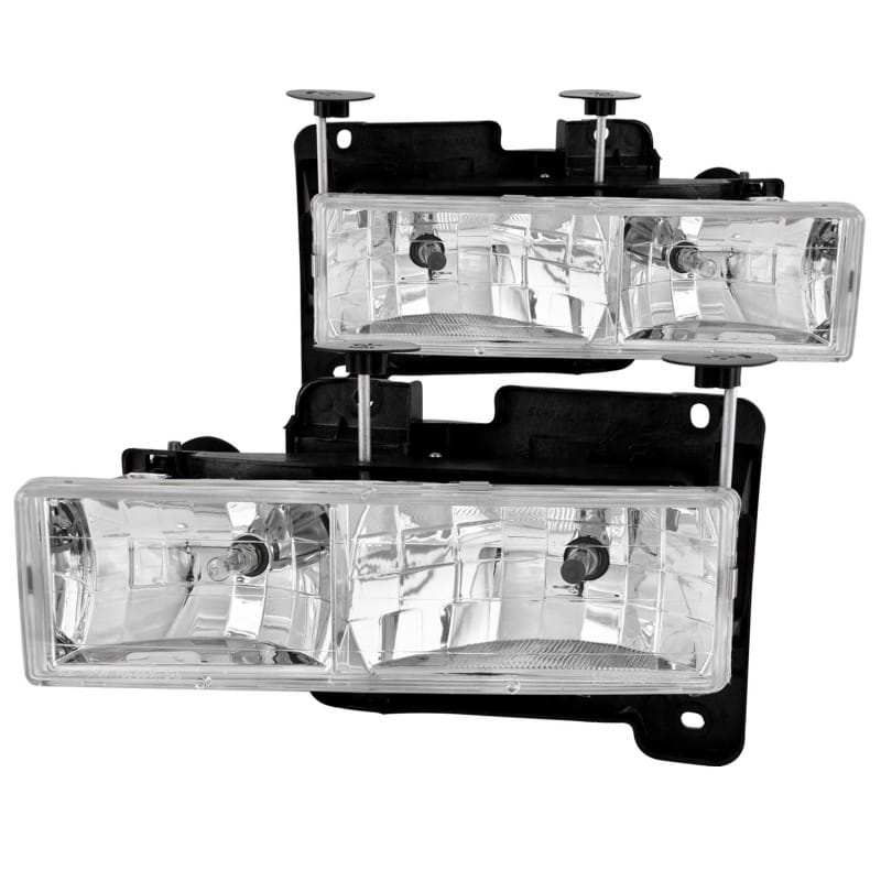 ANZO — ANZO 1988-1998 Chevrolet C1500 Crystal Headlights Chrome
Head Light Set
HdLtSet