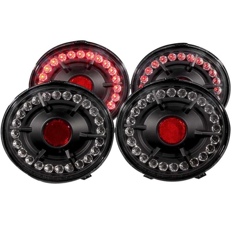 ANZO — ANZO 2005-2010 Chevrolet Corvette LED Taillights Black 4pc