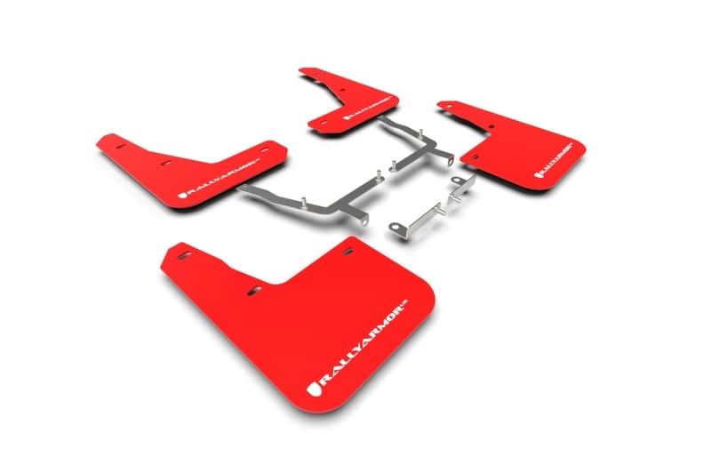 Rally Armor — Red Mud Flap/White Logo