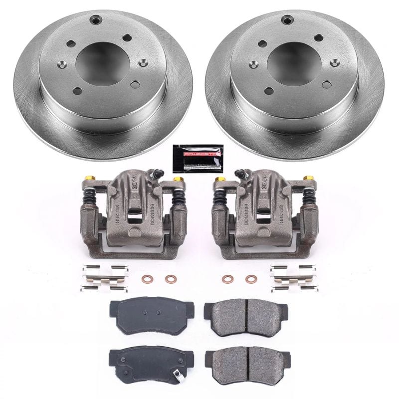 PowerStop — OE Stock Replacement Low-Dust Ceramic Brake Pad, Rotor and Caliper Kit