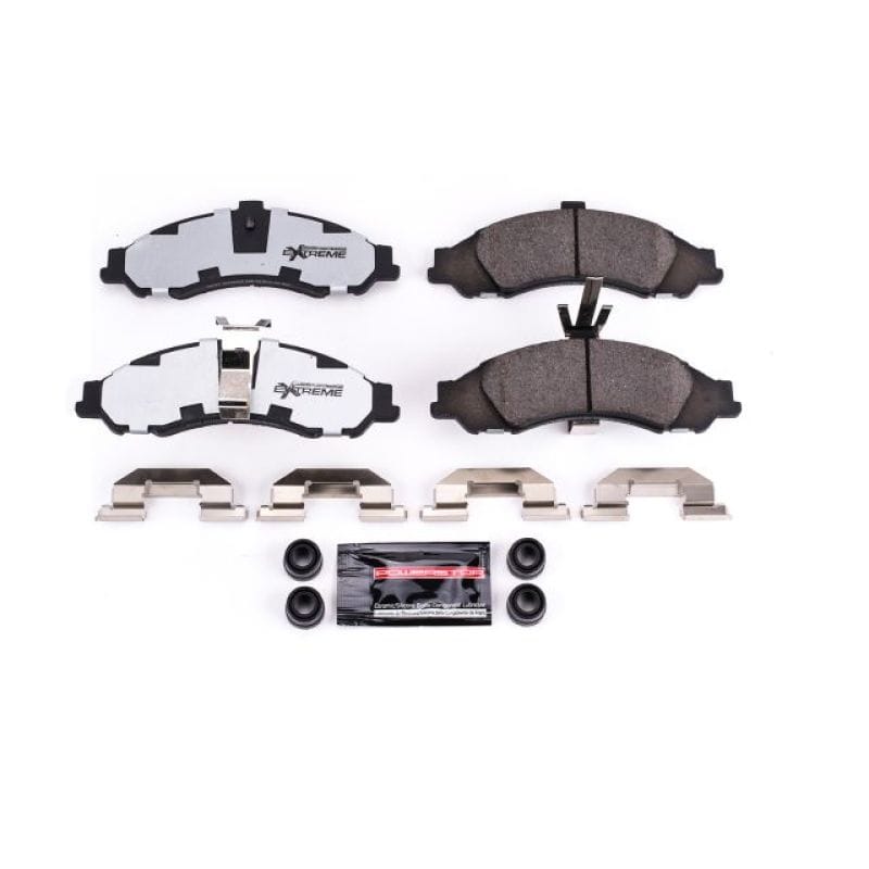 PowerStop — PowerStop - Z26 Performance Carbon-Fiber Ceramic Brake Pads with Hardware Kit