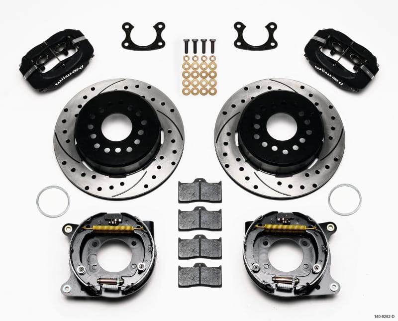 Wilwood — KIT,REAR,DISC/DRUM,SMALL FORD,2.50 OFFSET,1PC,SRP,BLACK POWDER COAT
