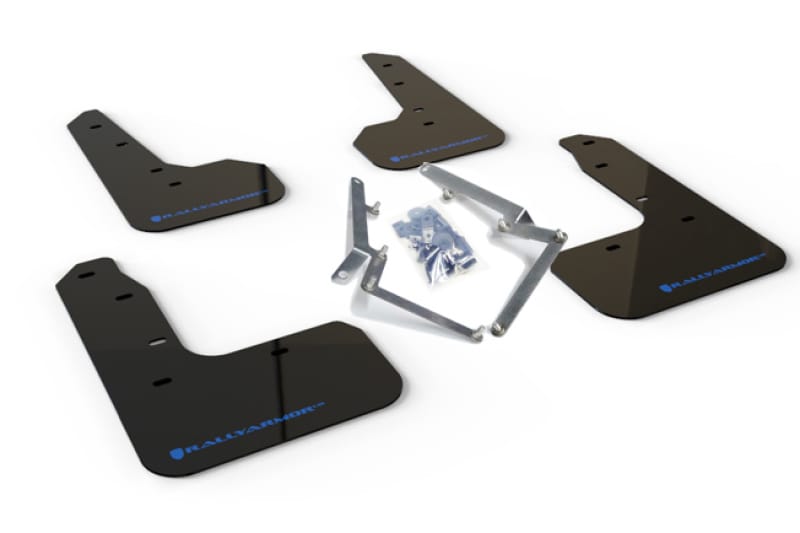 Rally Armor — Black Mud Flap/Blue Logo