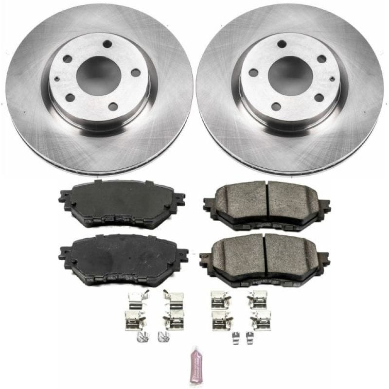 PowerStop — OE Stock Replacement Low-Dust Ceramic Brake Pad and Rotor Kit