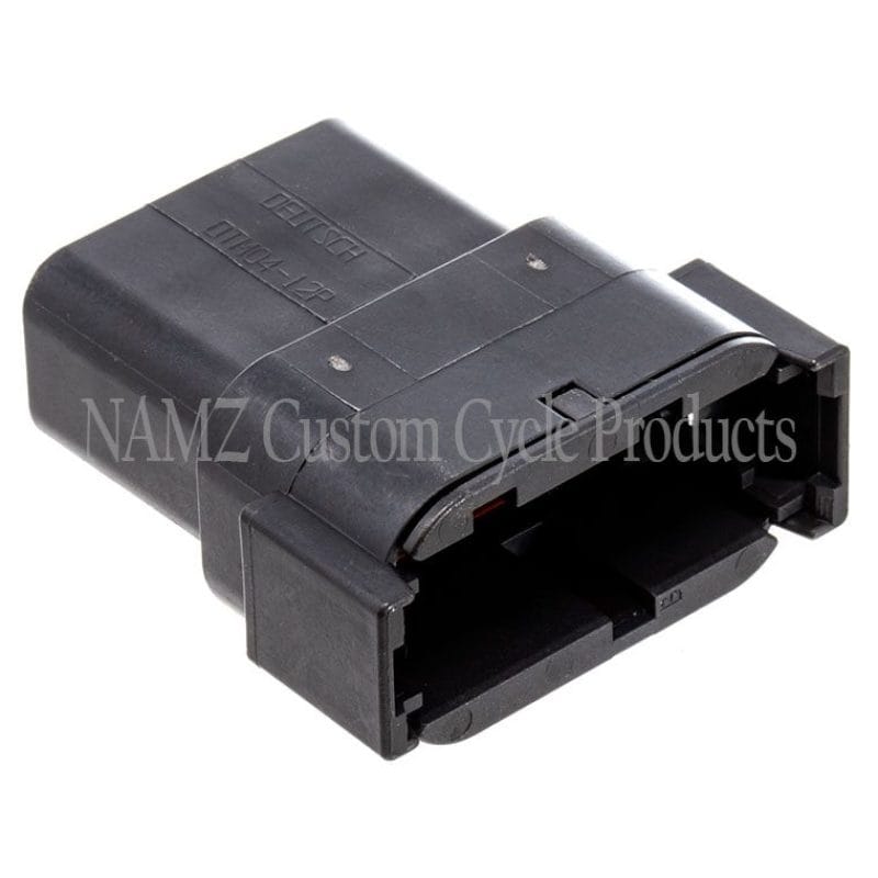 NAMZ — NAMZ Deutsch DTM 12-Position Receptacle w/12 Stamped Terminals & Wedgelock - Black (HD 74109-98BK)