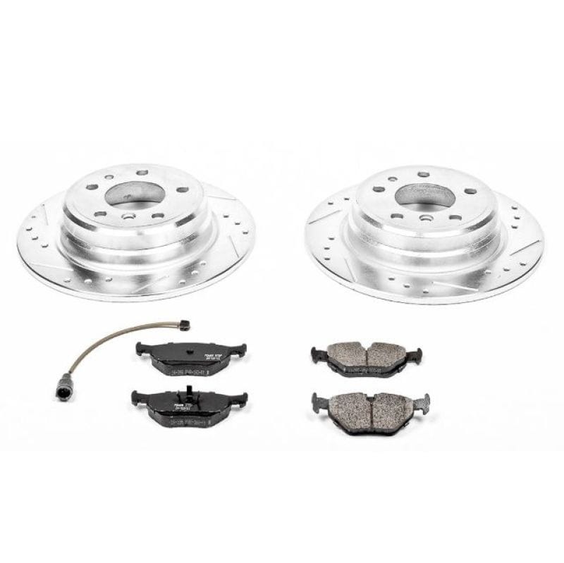 PowerStop — Z23 Daily Driver Carbon-Fiber Ceramic Brake Pad and Drilled & Slotted Rotor Kit