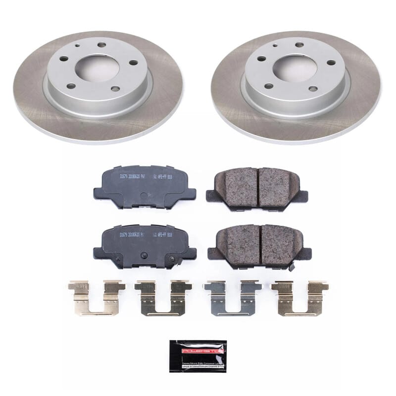 PowerStop — Semi-Coated Rotor and Low-Dust Ceramic Brake Pad Kit