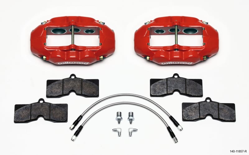 Wilwood — KIT,FRONT,VETTE,65-82,D8-6,CALIPERS,PAD LINE,RED,W/LINES