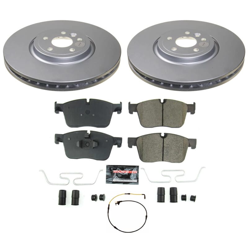 PowerStop — Genuine Geomet Coated Rotor and Carbon-Fiber Ceramic Brake Pad Kit