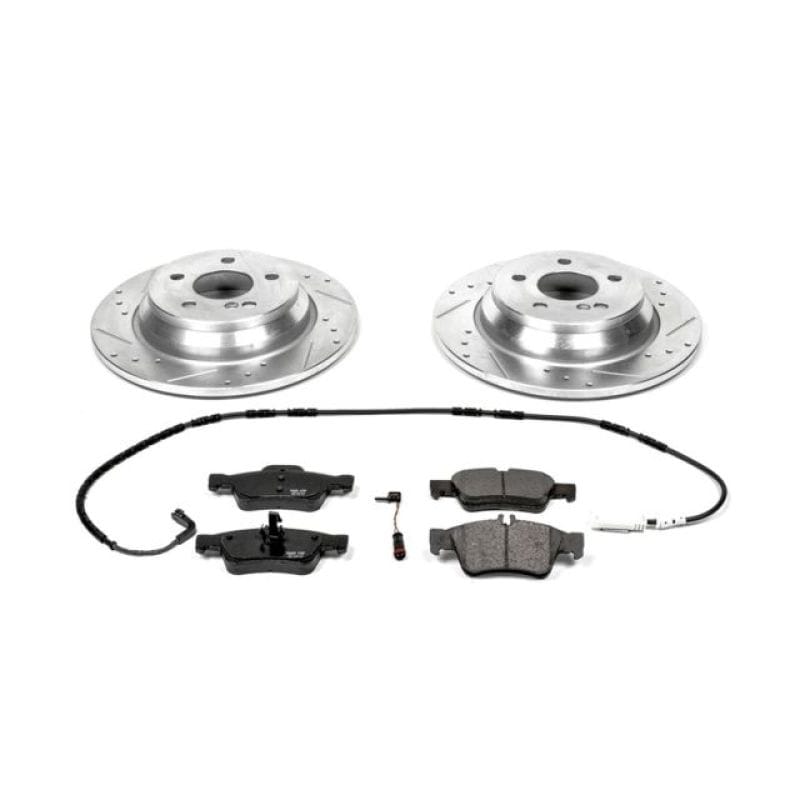 PowerStop — Z23 Daily Driver Carbon-Fiber Ceramic Brake Pad and Drilled & Slotted Rotor Kit