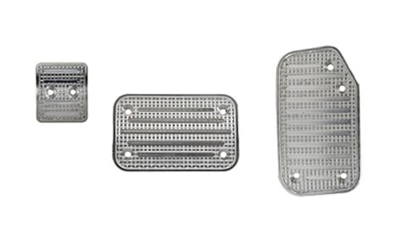 Putco — Liquid Solid Billet Track Design Accelerator/Brake and Parking Brake Pedal Pad S