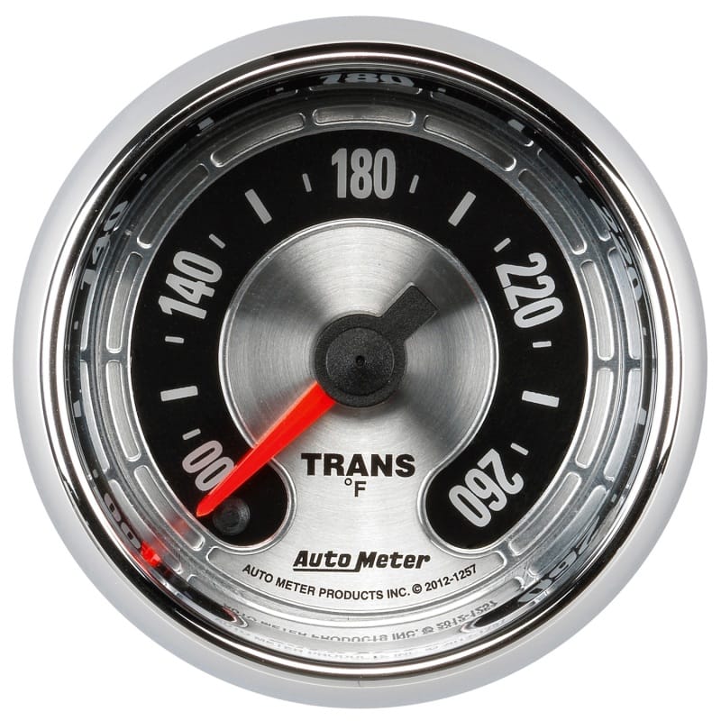 AutoMeter — GAUGE, TRANS TEMP, 2 1/16" 260?F, DIGITAL STEPPER MOTOR, AMERICAN MUSCLE