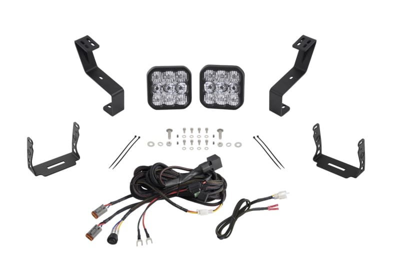 Diode Dynamics — Diode Dynamics SS5 Bumper LED Pod Light Kit for 2019-Present Ram - Pro White Combo
