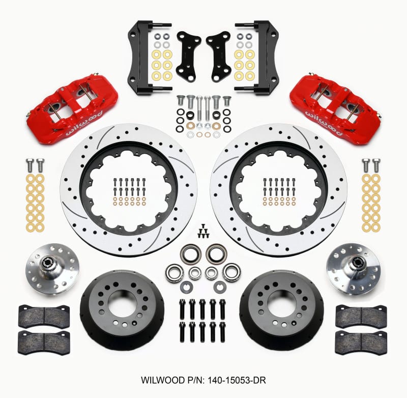 Wilwood — KIT,FRONT,CAMARO/NOVA,67-72,AERO6,15.00 ROTOR,SRP,RED