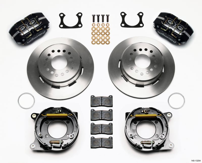 Wilwood — KIT,REAR,DISC/DRUM,DP-DB,BIG FORD,2.36 OFF,1PC .81 ROTOR,BLACK