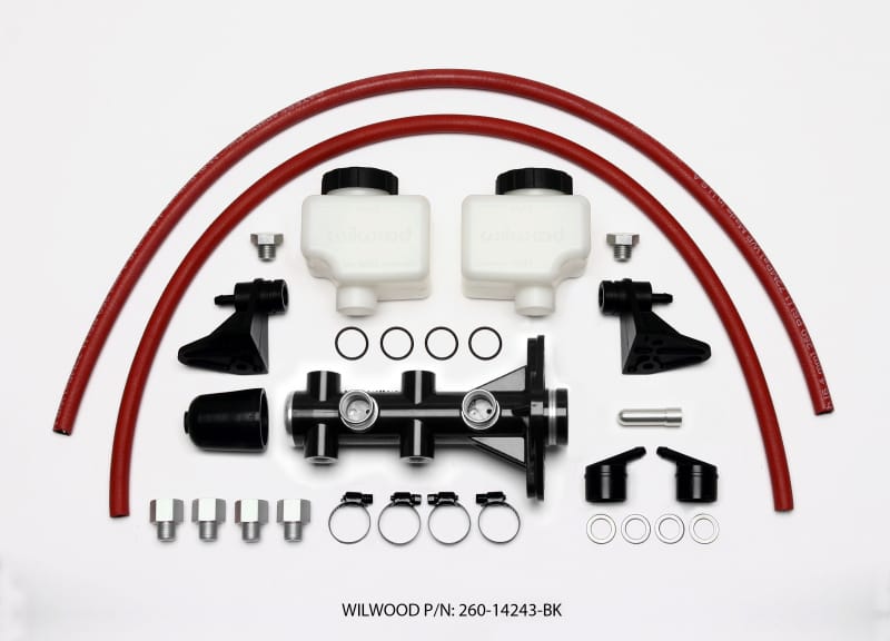 Wilwood — M/C,TANDEM,REMOTE,1.00 DIA,DIECAST,DUAL OUTLET,WILWOOD,BLACK