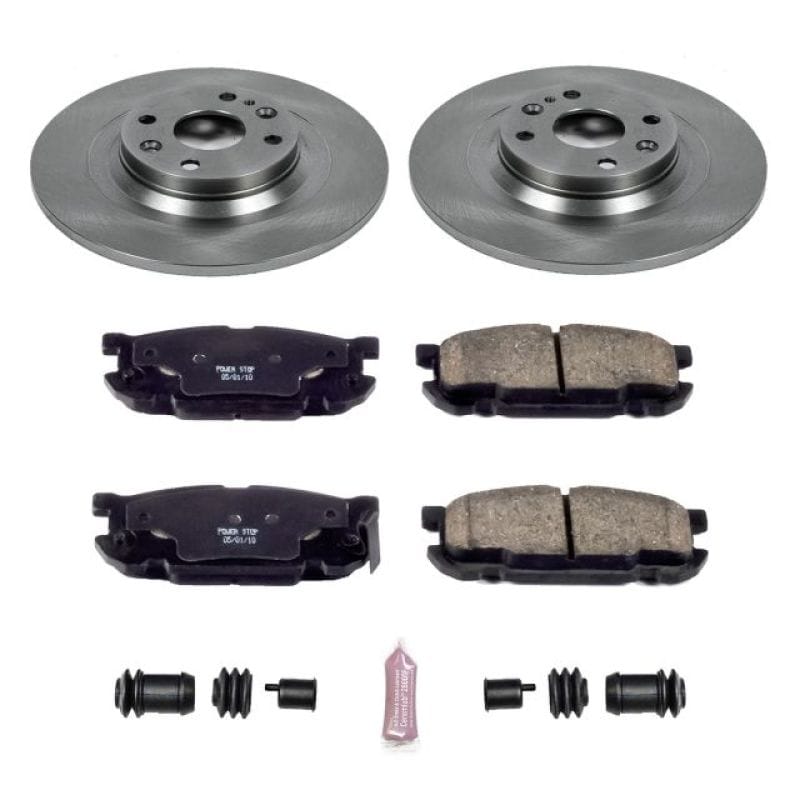 PowerStop — OE Stock Replacement Low-Dust Ceramic Brake Pad and Rotor Kit