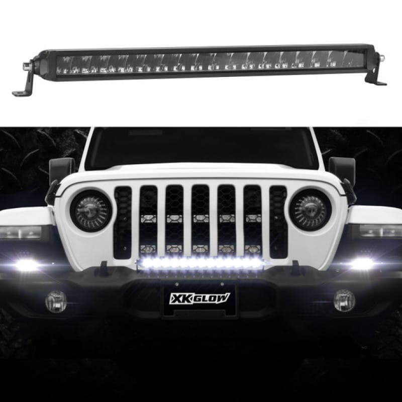 XKGLOW — XK Glow Razor Light Bar Auxiliary High Beam Driving No Wire & Switch 10in