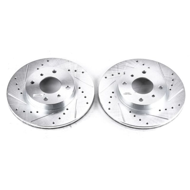PowerStop — PowerStop Evolution Performance Drilled, Slotted & Plated Brake Rotor Pair